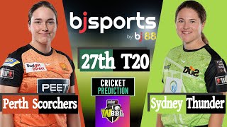 WBBL LIVE 2024  Sydney Thunder W vs Perth Scorchers W Live Score  Womens Big Bash League 2024 [upl. by Yeclek485]