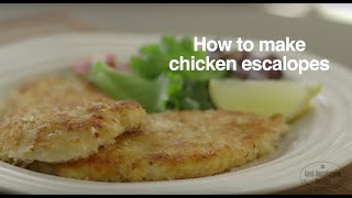 How To Make Chicken Escalopes  Good Housekeeping UK [upl. by Nyvek818]