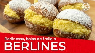 Cómo hacer BERLINES BERLINESAS o BOLAS DE FRAILE [upl. by Imerej]