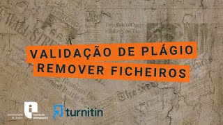 Tutorial Como remover ficheiros do Turnitin [upl. by Yramliw]