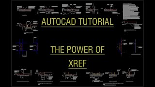 AutoCAD Tutorial  The power of the XREF [upl. by Gobert535]