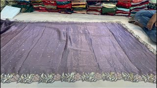 chickpet Bangalore wholesale fancy designer sareesSingle saree courier available [upl. by Grimaud]