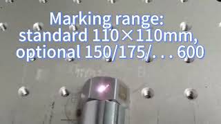 Faith Fiber laser marking machine mark QR code on metal [upl. by Eiro]