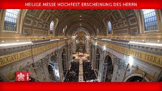 06 Januar 2021 Heilige Messe Erscheinung des HerrnPredigt Papst Franziskus [upl. by Olyhs352]