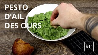 RECETTE Pesto dail des ours  61°DEGRES [upl. by Odel]