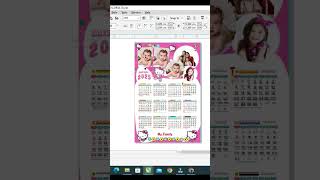 TEMPLATE KALENDER kalender2025 kalender2022lengkap shorts [upl. by Hennessey]