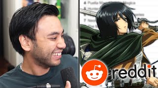 Gigguk REACTS to Reddits Top 100 Anime [upl. by Anos]