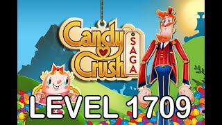 Candy Crush Saga Level 1709  AppLevelHelpercom [upl. by Dunson]