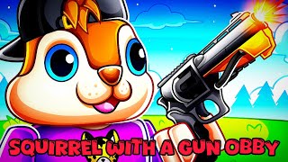 Squirrel With a Gun Obby Roblox New Update Obby Lunar Cat [upl. by Olmstead308]