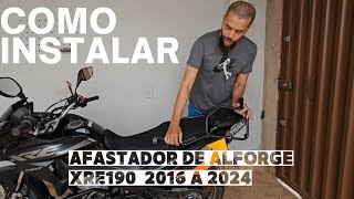 Afastador de alforge chapam xre190 de 2016 a 2024instalação de Afastador de alforge na moto [upl. by Im835]