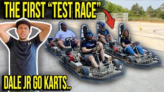 We Raced Dale Jrs Go Karts SKETCHY [upl. by Aciram]