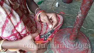 stand fan repair kaise kare पंखा रिपेयरिंग Lead cut fan repairing  fanrepairing [upl. by Anirol]