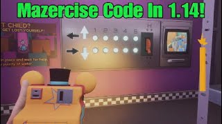 New Mazercise Code In 114 Five Nights at Freddys Security Breach [upl. by Jacquelyn406]