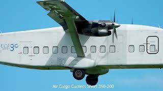 Air Cargo Carriers Short 360 200 Landing in SJU Luis Muñoz Marín Airport [upl. by Mcnamee716]