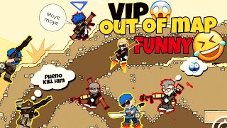 VIP Out of Cetacomb Map😮Funny Gameplay FtMini Militia Classic 💥 [upl. by Einwahr912]