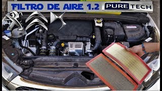 Cambiar filtro del aire DS4 12 PureTech 130  Citroën  Peugeot  DS [upl. by Rehpotisrhc556]