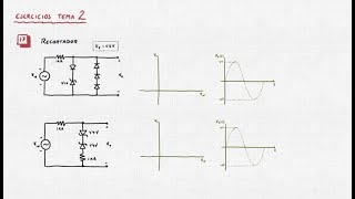 DIODOS Ejercicio 17 Circuitos recortadores [upl. by Yttel]