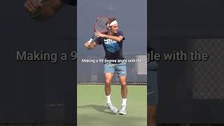 Roger Federer’s forehand breakdown 🧐 tennis analysis rogerfederer forehand [upl. by Mihar]