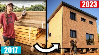 TIMELAPSE CONSTRUCTION COMPLETE MAISON BOIS  AMAZING TIMELAPSE RENOVATION WOODEN HOUSE [upl. by Clarkin410]