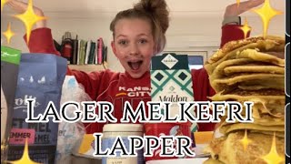 Lager Melkefri Lapper Pannekaker [upl. by Zahara]