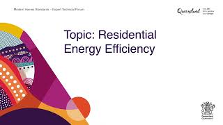 CSIRO update on residential energy efficiency data for Queensland [upl. by Waddle]