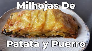 Milhojas de patata con 3 ingredientes🌟🥔 [upl. by Repsag]