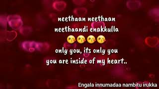 Sathiyama song lyrics with English Translation [upl. by Enimasaj672]