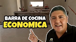 BARRA de COCINA ECONOMICA que se ve de LUJO  CUBIERTAS de COCINA [upl. by Nomyt]