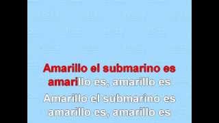 Submarillo amarillo  Yellow Submarine Karaoke [upl. by Nesline]