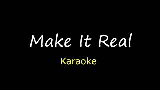 Make It Real  Karaoke The Jets [upl. by Yrag114]