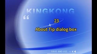 23 About tip dialog box function [upl. by Airel347]