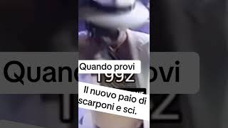 Quando provi il nuovo paio di scarponi da sci sciare sci scarponi [upl. by Charie]