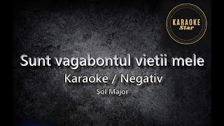 Sunt vagabontul vieții mele  Sol Major  KaraokeNegativ [upl. by Annoval]