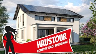 Fertighaus Wie funktioniert mehr Komfort durch Smarthome und Kühlfunktion RenschHaus  Haustour [upl. by Ymorej]