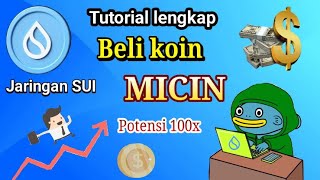 CARA BELI KOIN MICIN YANG BELUM LISTING JARINGAN SUI l tutorial beli koin micin di dexscreener [upl. by Ethe]