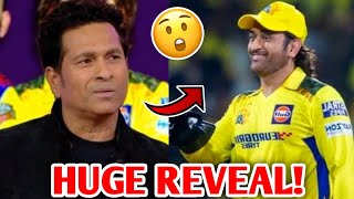 Sachin Tendulkar HUGE REVEAL on MS Dhoni😱 IPL 2024 CSK vs RCB Cricket News Facts [upl. by Russ857]