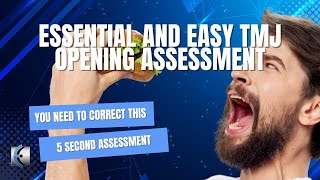 Easy and Essential TMJ Opening Assessment for Physical Therapy [upl. by Tatia855]