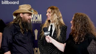 Chris Stapleton On Performing With Dua Lipa Being Produced By His Wife amp More  ACM Awards 2024 [upl. by Ahsienar788]