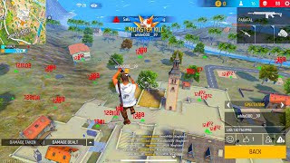 Fly Hacker in My Game  Solo Vs Squad Full Gameplay  Must Watch Garena Free Fire [upl. by Atnuahc]