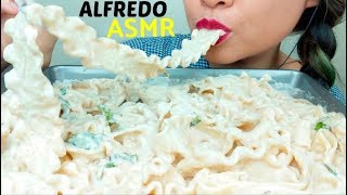 ASMR CHEESY PASTA ALFREDO mafaldine No Talking 먹방 suellASMR [upl. by Hendrik]