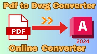 How to convert pdf to autocad  convert pdf to dwg in autocad [upl. by Axia31]