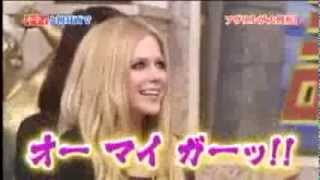 Avril Lavigne Meets Hello Kitty Personally Japanese TV [upl. by Haelhsa598]