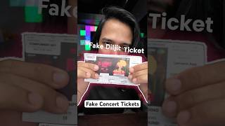 Diljit Fake Concert Tickets [upl. by Nnyluqcaj]