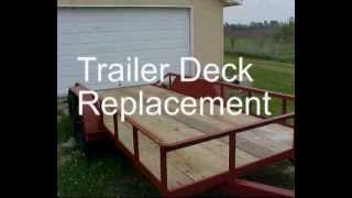 Trailer Deck Replacement [upl. by Kall]