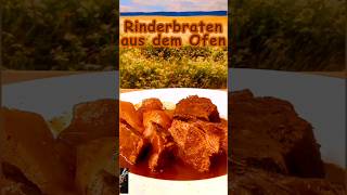 Rinderschmorbraten mit Rotweinsauce🍷Omas butterweicher Sonntagsbraten dem Ofen [upl. by Atazroglam978]