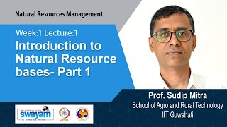 Lec 1 Introduction to Natural Resource bases Part 1 [upl. by Caleb]