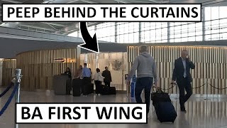 BA First Wing at Heathrow T5  First Lounge Honest Review [upl. by Karlee]