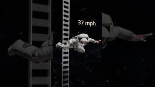 Surviving a fall on the moon space moon science shorts shortvideo short animation 3d nasa [upl. by Hesta742]