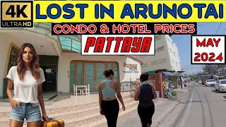 Lost in Arunotai Pattaya Hotel and Condo Prices Low Season 2024 May Thailand [upl. by Anikram]