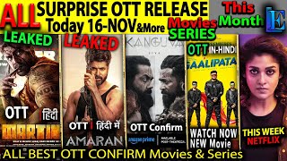 Amaran Hindi Leaked SURPRISE OTT Release 16NOV l Hindi Movies WebSeries KanguvaOTTMartinHindiLeak [upl. by Htenaj]